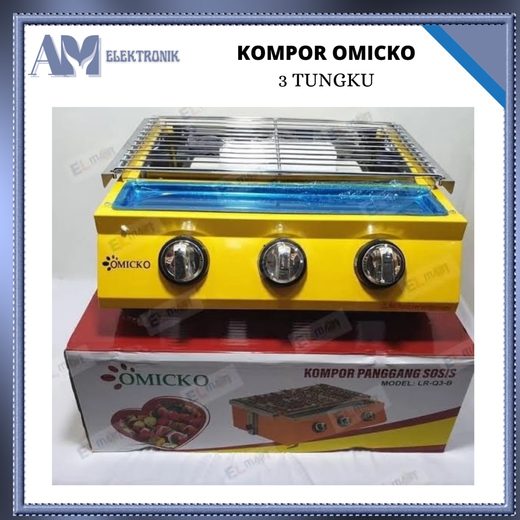 KOMPOR OMICKO 3 TUNGKU / KOMPOR PANGGANGAN OMICKO 3 TUNGKU