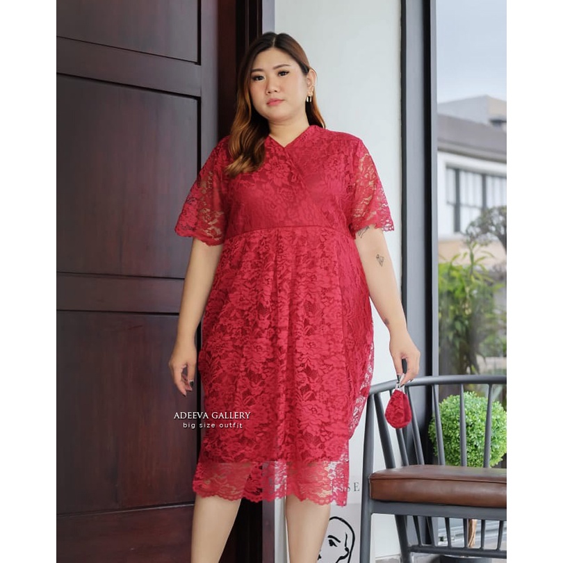 ADEEVA Grizel Dress Jumbo Dress Wanita Jumbo