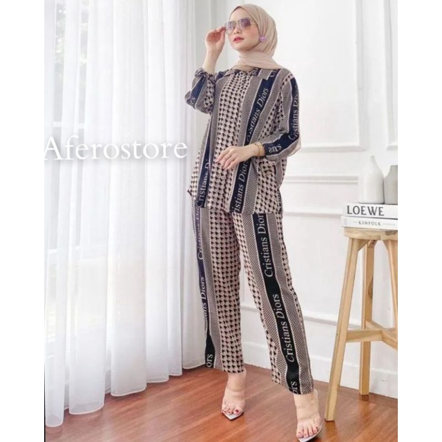 BELLE ONE SET / SETELAN RAYON DAILY ONE SET BAJU SETELAN WANITA KEKINIAN