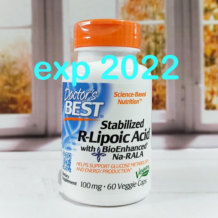 Doctor's Doctor Doctors Best Stabilized R-Lipoic Acid Na-RALA 100 mg