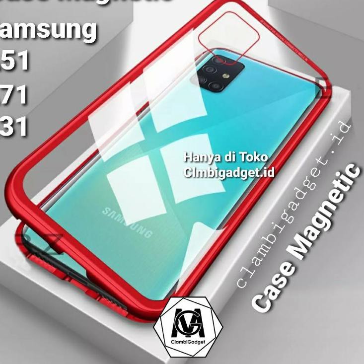 M13X Case Samsung A51 A71 A Magnetic Glass Magnetik Magnet 2in1 Kaca Hard Casing  360  Best