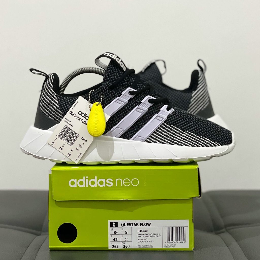 ADIDAS QUESTAR FLOW DARK GREY WHITE