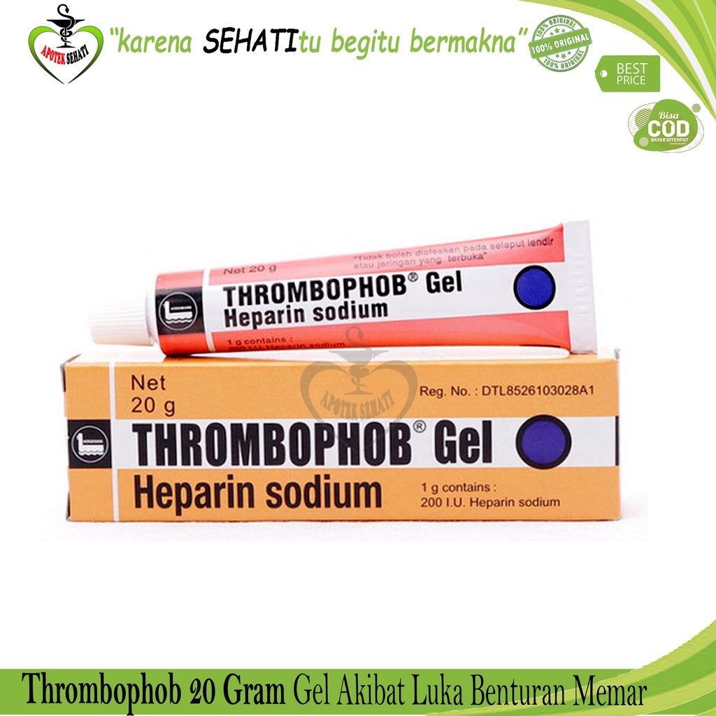 Thrombophob Salep Bengkak Lebam Terbentur Menghilangkan Pembekuan Darah Dan Memar