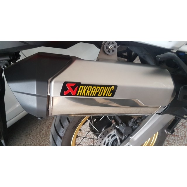 Akrapovic Stiker Decal Tahan Panas Bahan Aluminium untuk Knalpot Motor / Mobil