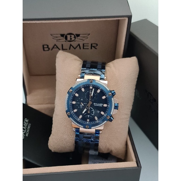 Jam Tangan Pria Balmer 8153 Chronograph Rantai Stainlees steel