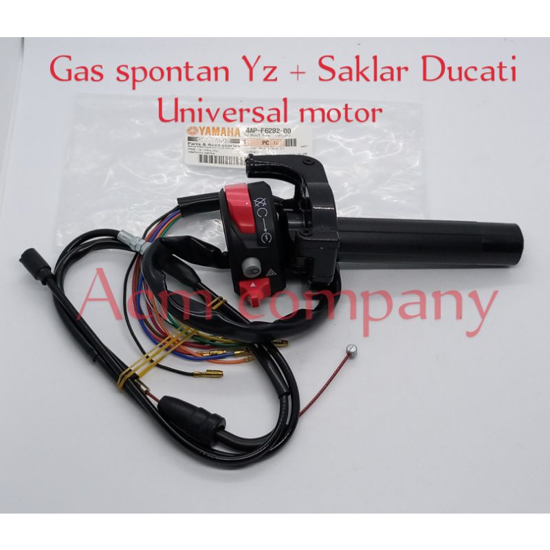 Gas spontan Yz Yamaha Plus Saklar Ducati 3 tombol universal motor