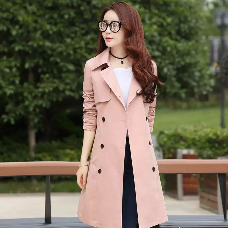 Mantel coat wanita model longgar blazer wanita jaket safari wanita jaket korea