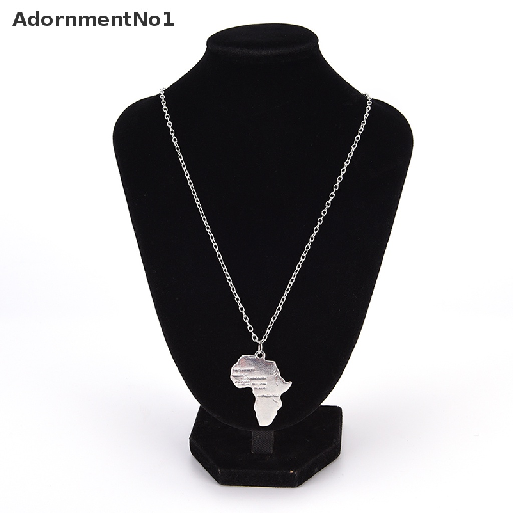 [AdornmentNo1] Africa Map Pendant Necklace for Women/Men Silver/Gold Color Ethiopian Jewelry  [new]