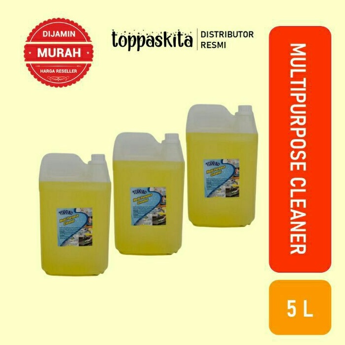 Toppas Multi Purpose Cleaner 5 liter / Cairan Pembersih Serbaguna Termurah