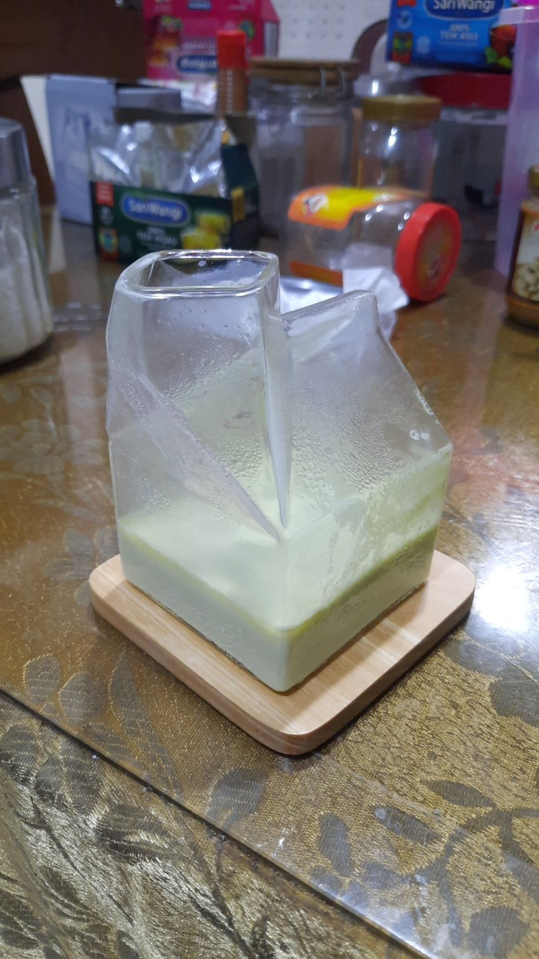 Alas Gelas Kayu Wood Coaster Tatakan Minum Peralatan Dapur Prop Foto Dekorasi Rumah 1pcs