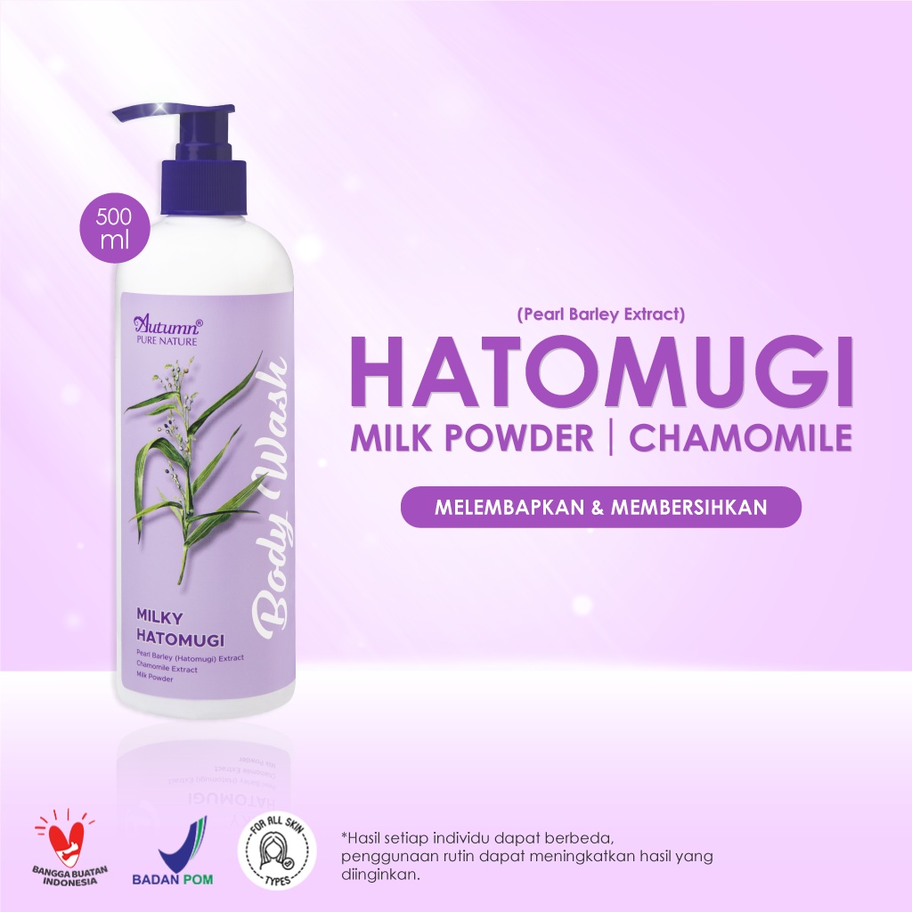 Autumn Milky Hatomugi Conditioner Body Wash 500ml / Sabun Mandi