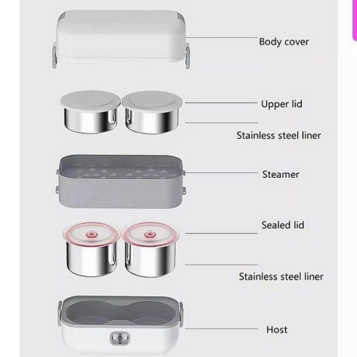 Idealife IL-110A Elektrik Kotak Makan Bekal Listrik Penghangat Makanan