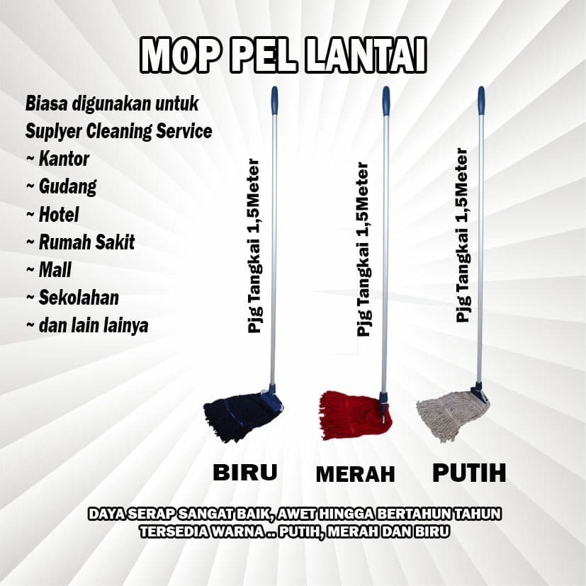 Super Mop Set alat Pel Komplit