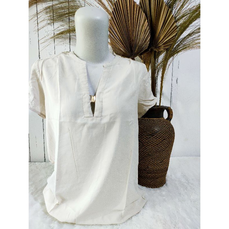 Blouse wanita putih import | atasan wanita