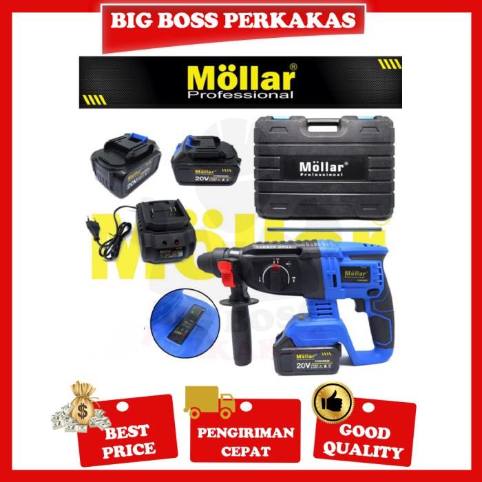 Machinery Impact Rotary Hammer Drill Cordless Mollar Chd20826 Bor Baterai Beton