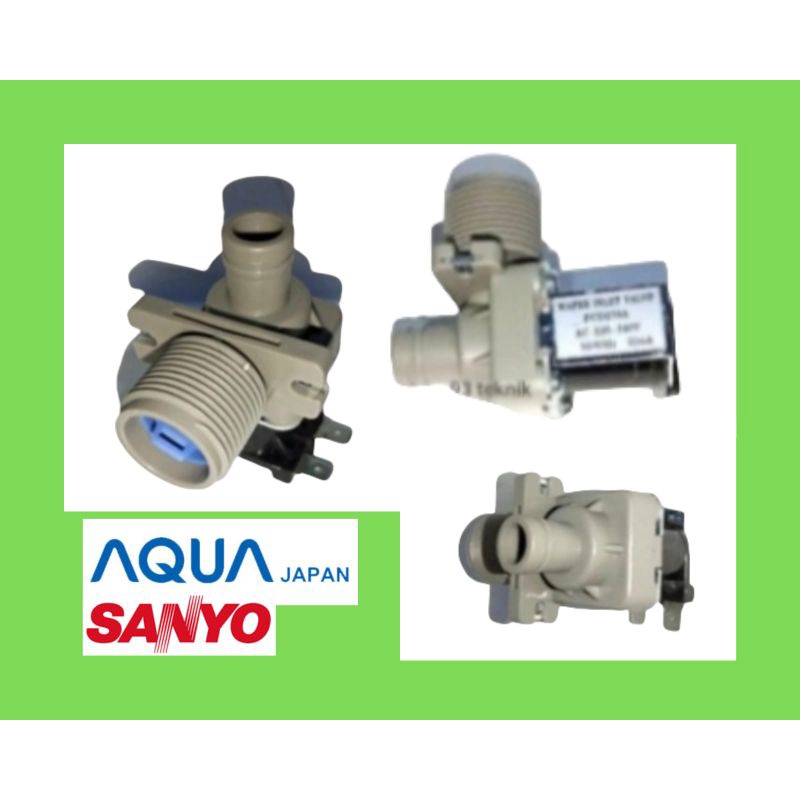 Solenoid water inlet valve air mesin cuci top loading aqua sanyo