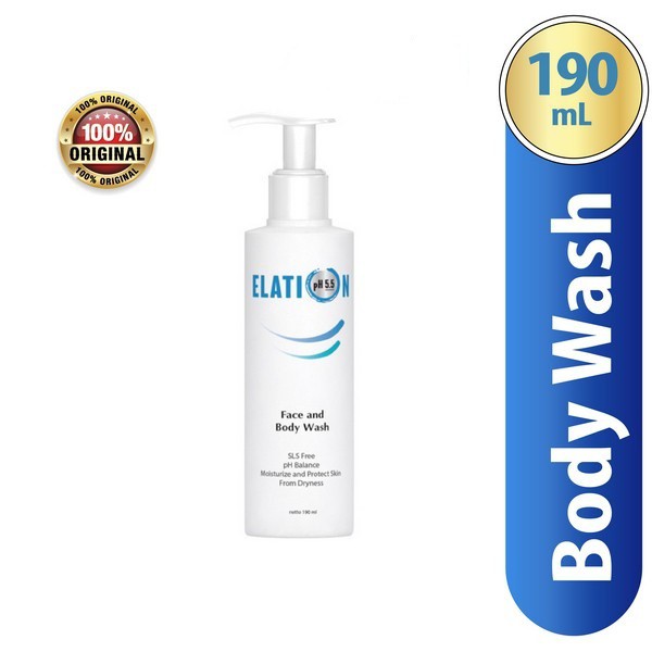 Elation Liquid Face And Body Wash 190Ml /Sabun Wajah Dan Badan /Sabun Kulit Normal,Sensitif & Kering