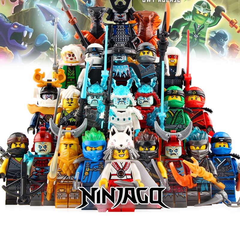 Mainan Action Figure Mini Model Ninjago Lloyd Nya Jay Garmadon Basilisk Skeleton Soldier Ninja Warrior