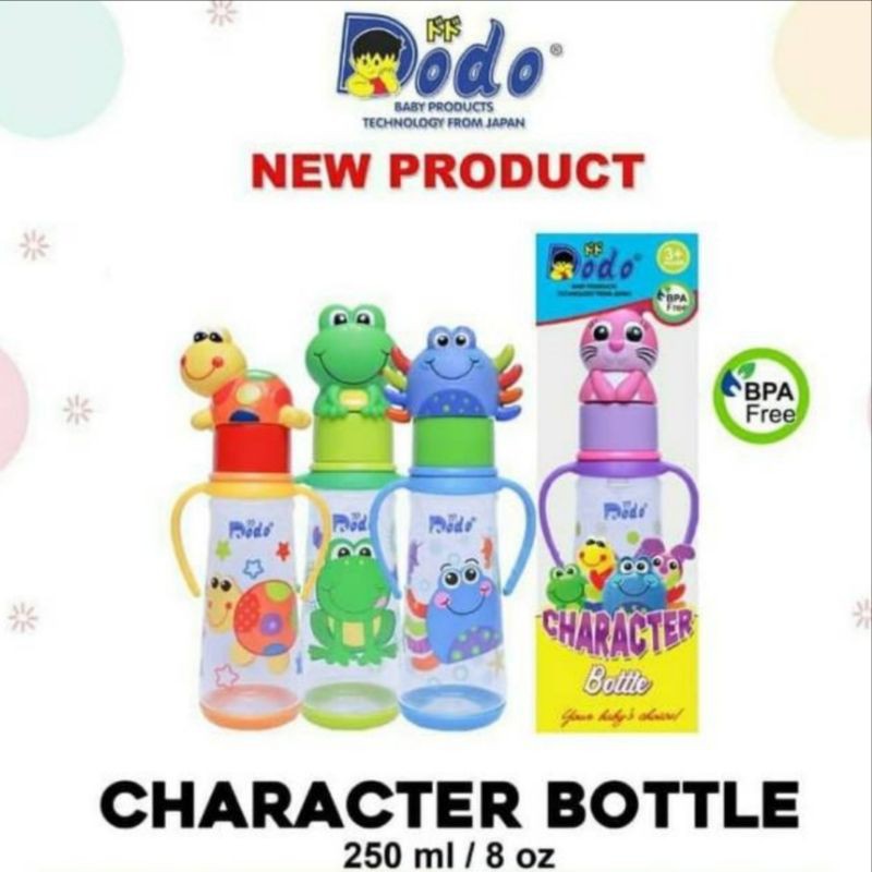 Botol Susu Anak Karakter NEW/Produk Dodo Character Bottle 250ml