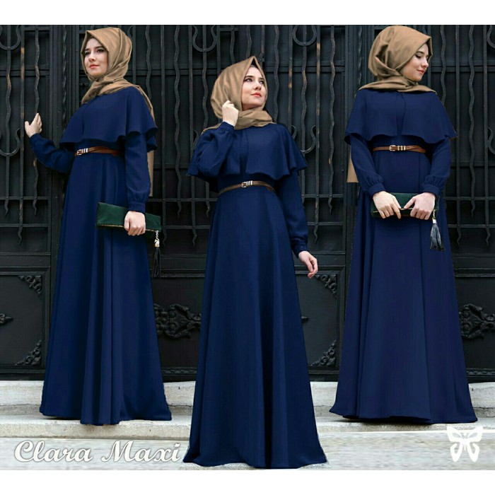 Hijab Maxi Cape Clara - Hijau Tosca