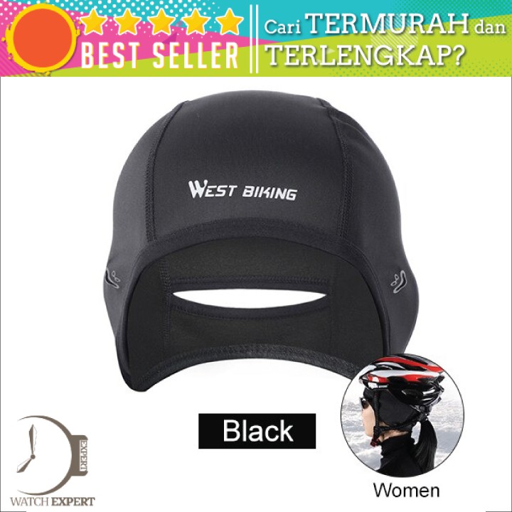 COD Topi Helm Sepeda Cycling Helmet Hat Winter Thermal Fleece Model for Women