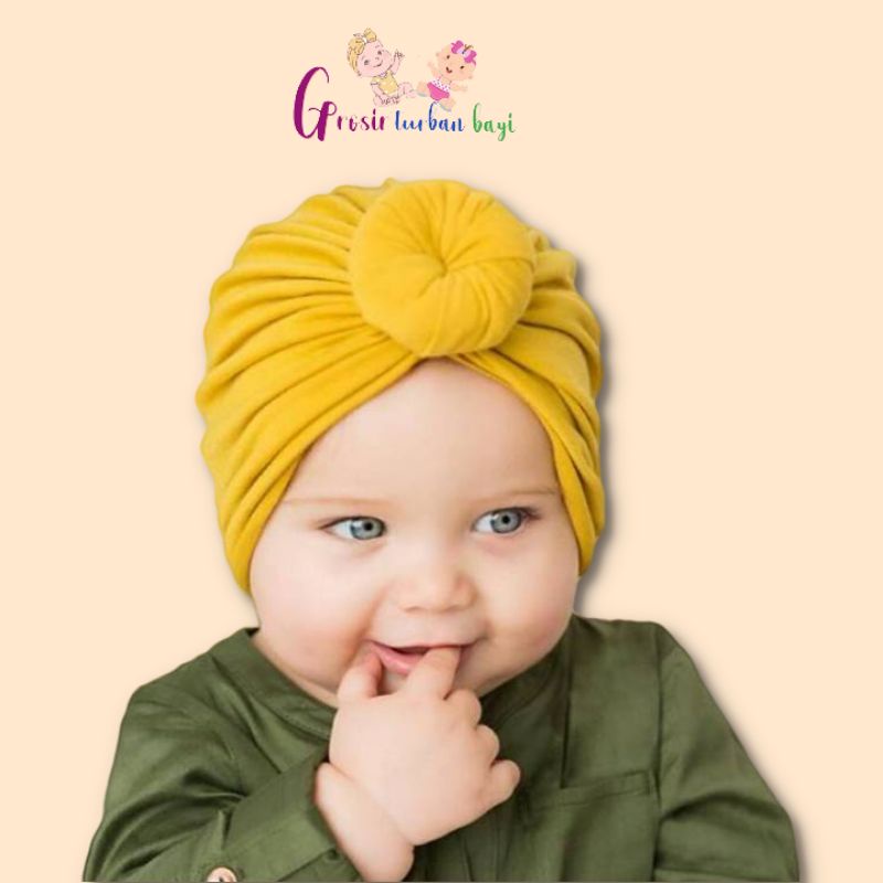 turban bayi perempuan motif donat/ciput bayi perempuan/ciput anak lucu/turban anak/aksesoris bayi/fa