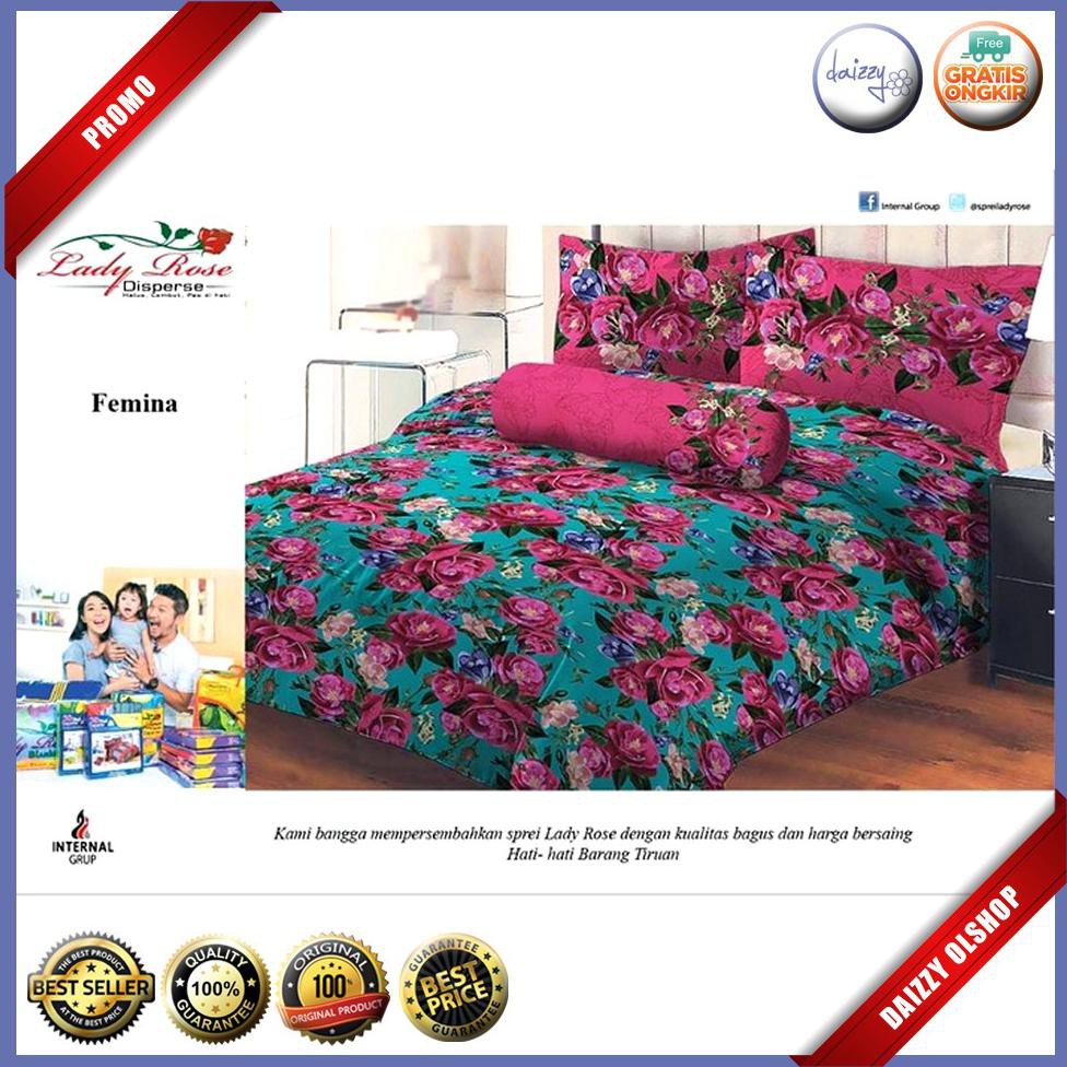 Sprei Lady rose 180 x 200 Femina BMSB334