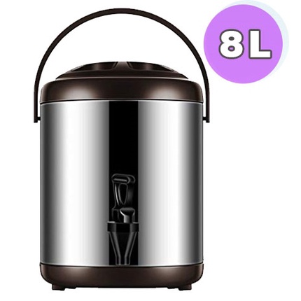 Water Jug Milk Tea Bucket stainless steel 8L - Drink Jar