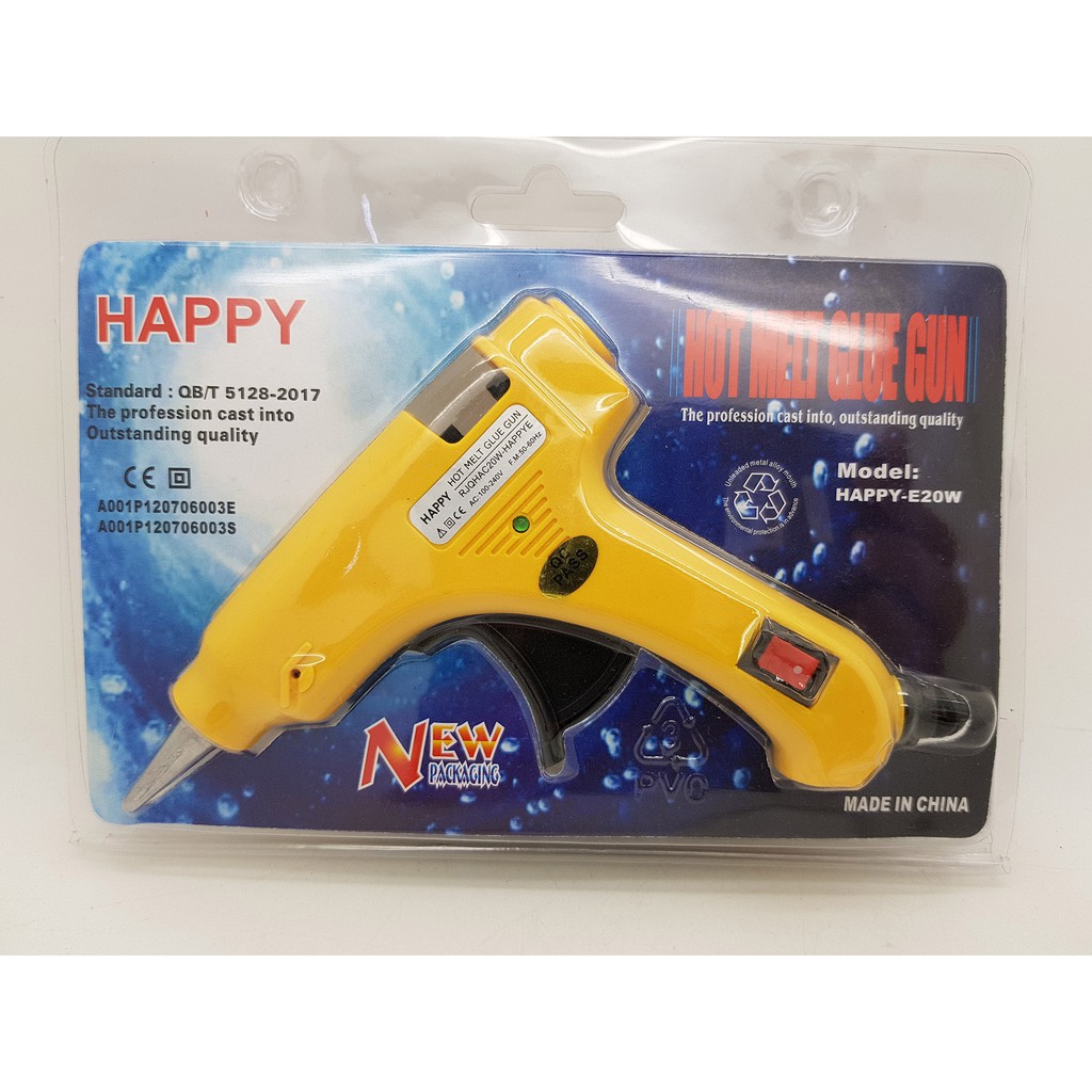 Glue Gun kecil 20 watt Saklar ON-OFF Merk HAPPY / Lem Tembak