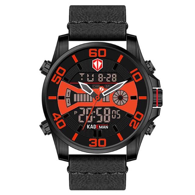 Kademan Jam Tangan Original Pria Dual Time Merah