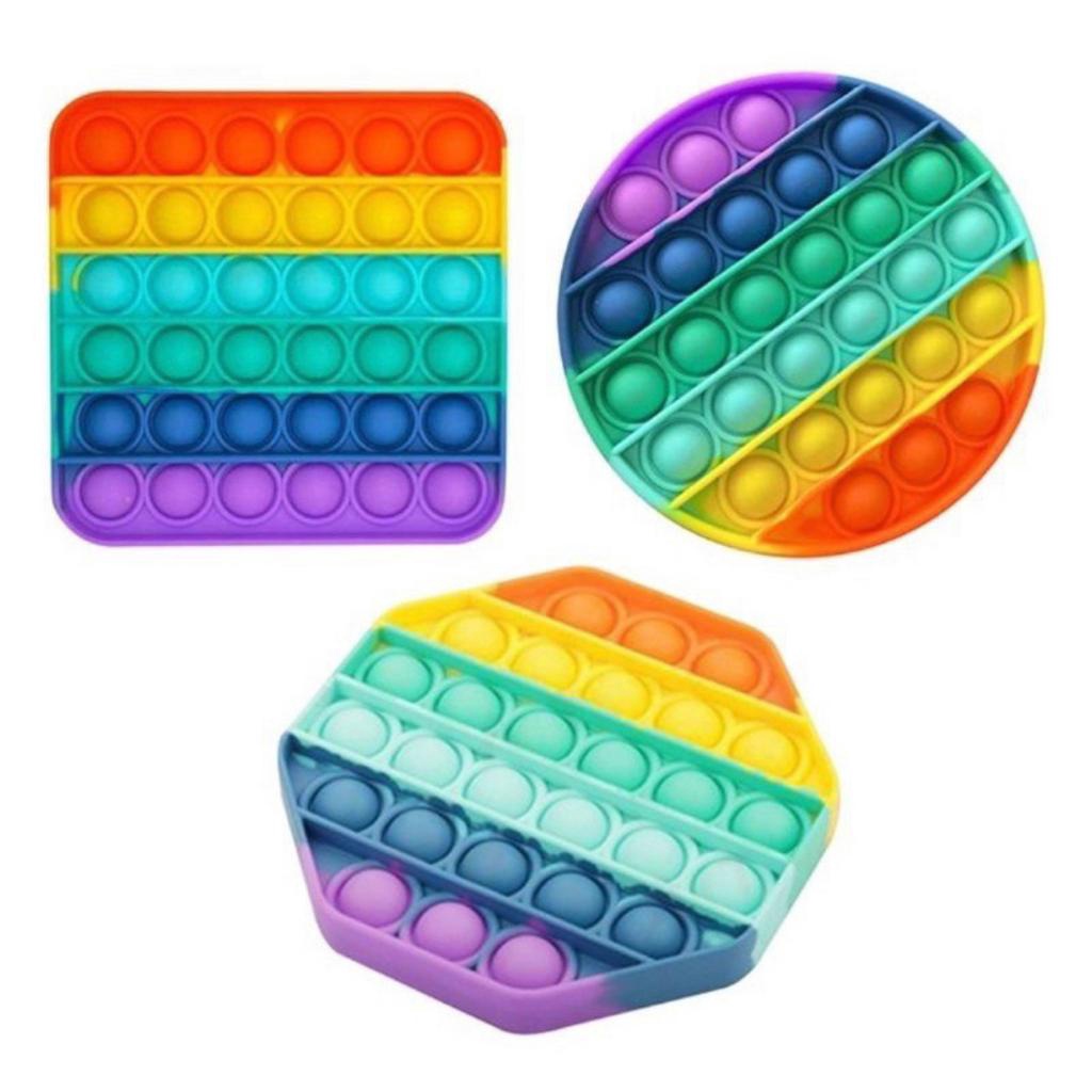 POP IT RAINBOW MAINAN SENSORY / MAINAN VIRAL POP IT RAINBOW JUMBO-KOTAK RAINBOW POP IT
