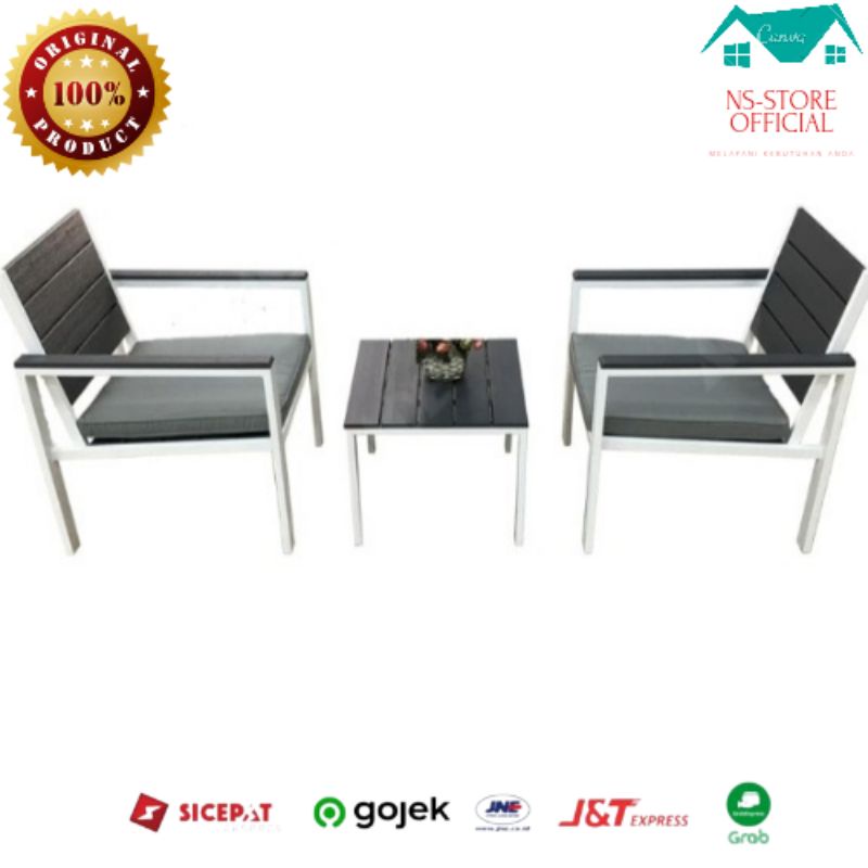 Krisbow meja kursi taman 1 set