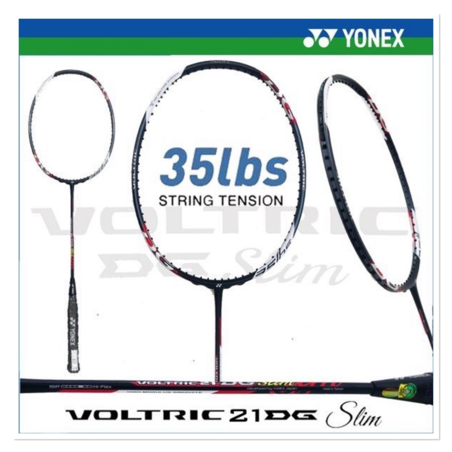 Raket Badminton YONEX VOLTRIC 21DG SLIM 21 DG SLIM +grip Original