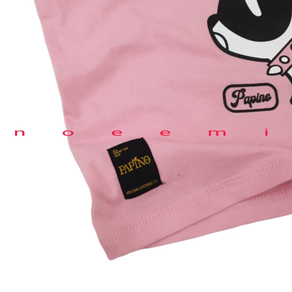 Papino Baju Kaos Anak 1 Sampai 12 Tahun Bahan Catton 30s Pakaian Distro Oblong  Pink