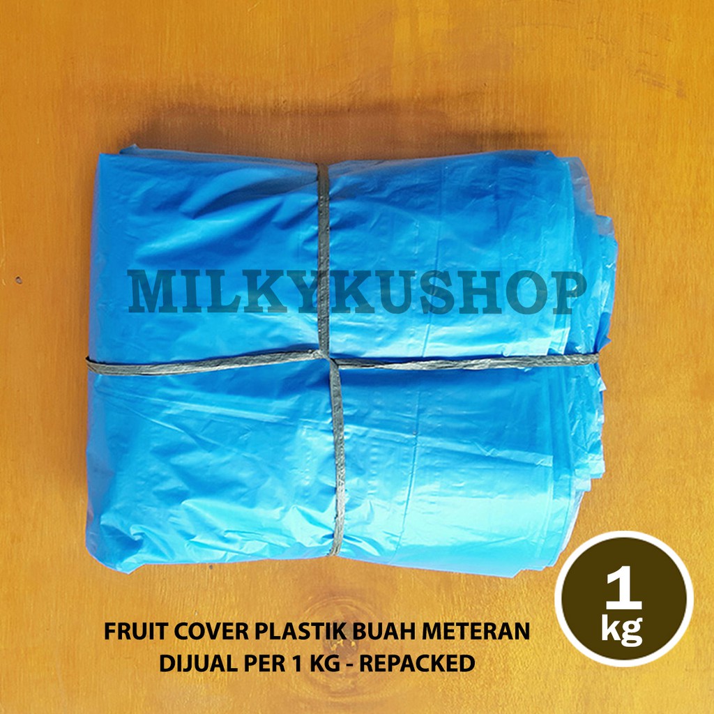 FRUIT COVER BERAT 1 KG PLASTIK METERAN PEMBUNGKUS BUAH BESAR PISANG