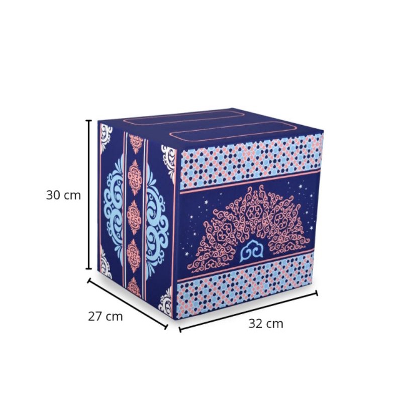 Kardus Box Parsel Ramadan / Kardus Hampers Ungu (32x27x30 cm) / pcs