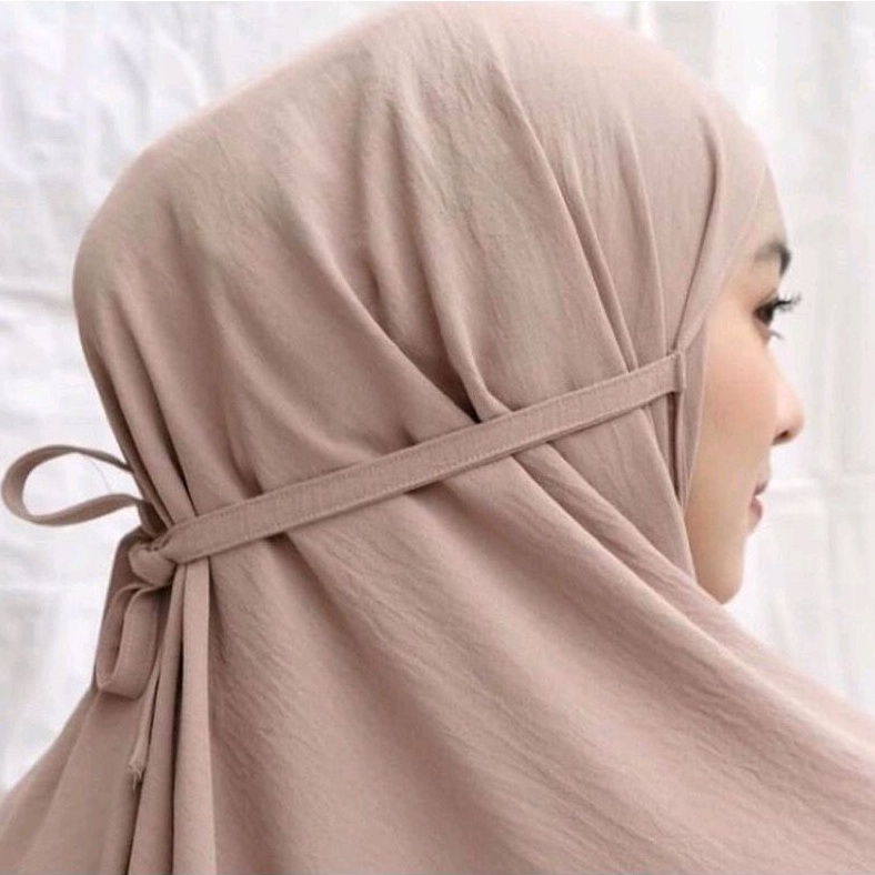 Jilbab Bergo Crinkle AirFlow Premium Size L