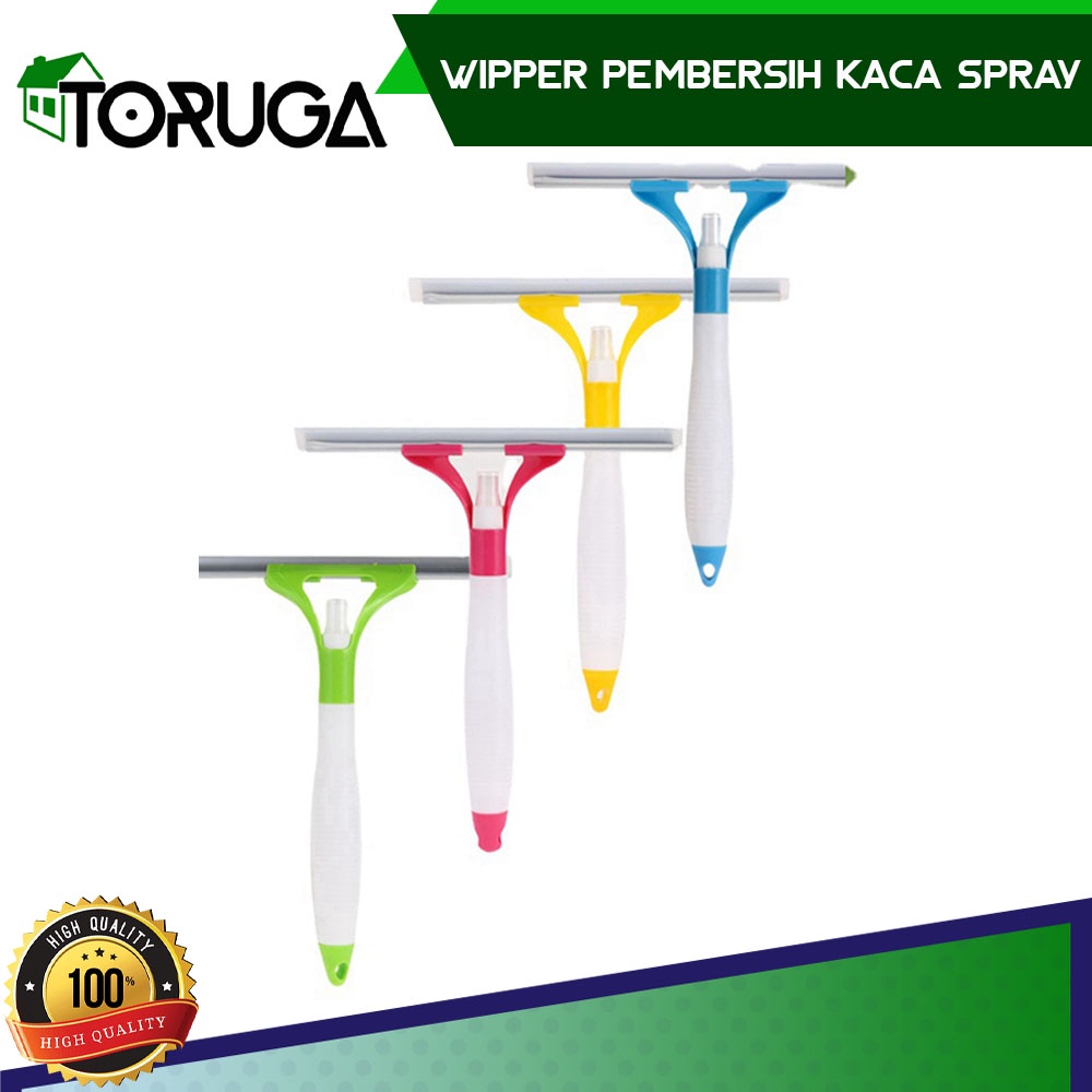 Wiper Spray Water Tabung Alat Pembersih Kaca Jendela Semprot Air Otomatis Window Cleaner 2in1