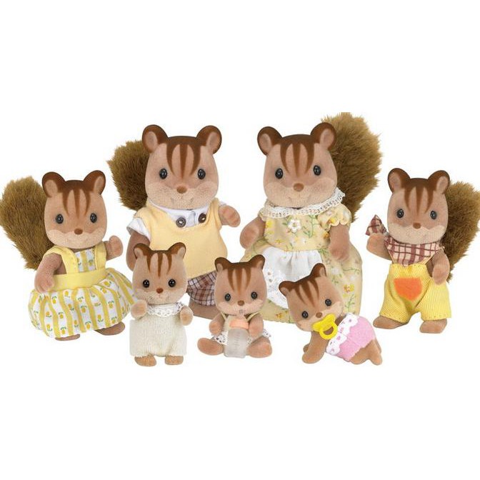 Dijual Sylvanian Families Walnut Squirrel Family Terlaris