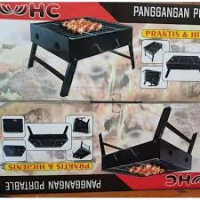 Barbeque Grill Alat Panggangan Portable Mini Pemanggang Lipat Sate Daging BBQ Korean Griller Outdoor