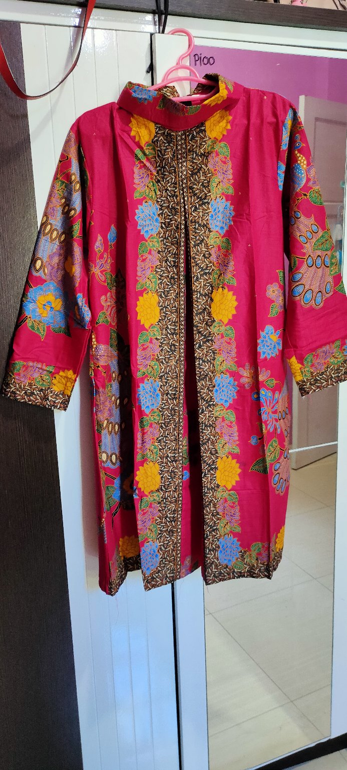 Grosir Terlaris Genes Jelita Tunic Navbor Yelbor Whitbor Creambor Tunik Batik Modern Hrb059