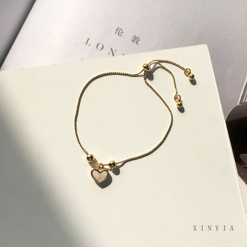 Small Fresh Love Bracelet Korean Version of Simple Jewelry Gold Bracelet Female Accessories