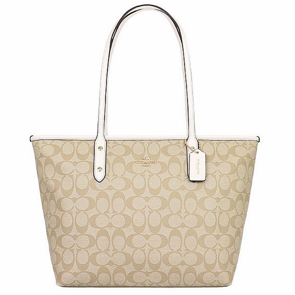 [Instant/Same Day] coach 58292 Canvas leather tote bag for ladies with one shoulder bag gwd