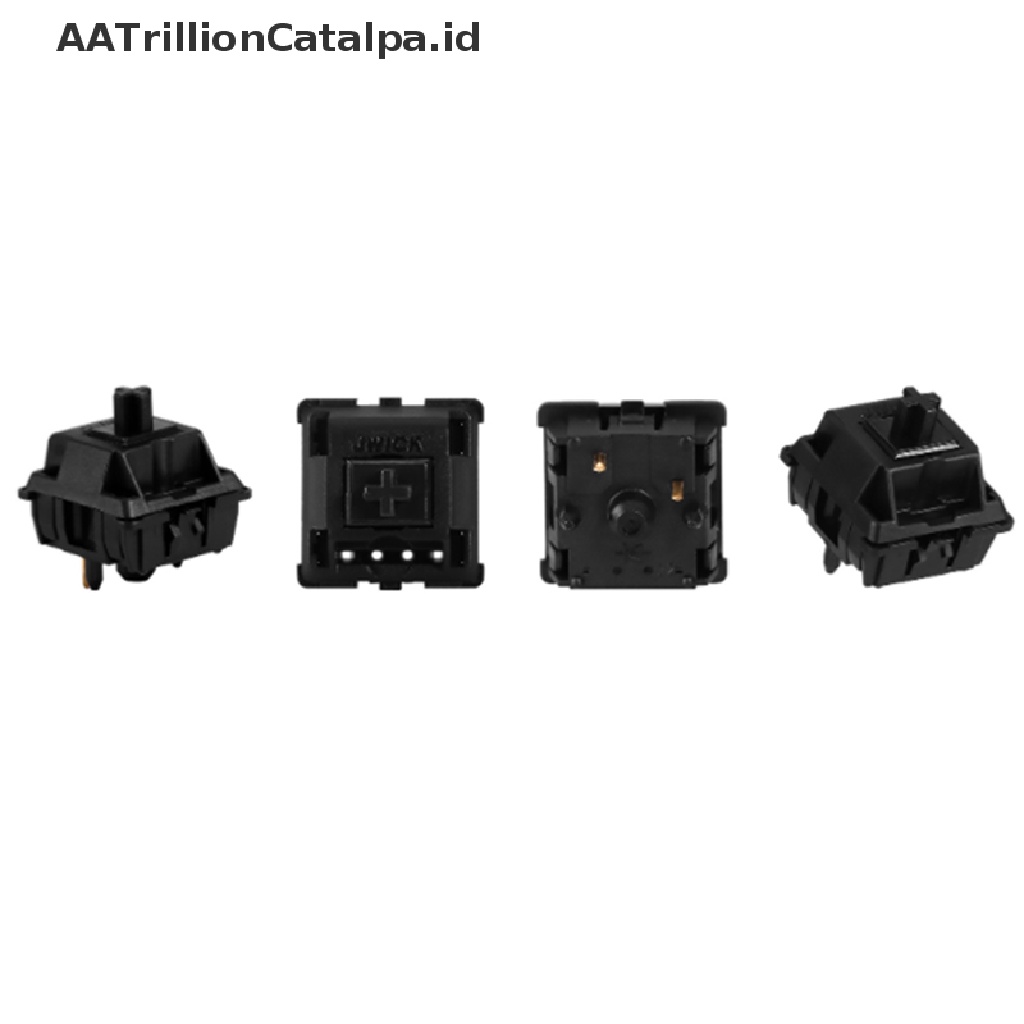 Aatrillioncatalpa JWICK V2 10pcs Keyboard Gaming Mekanikal 5 Pin Linear Mx Switch Warna Hitam