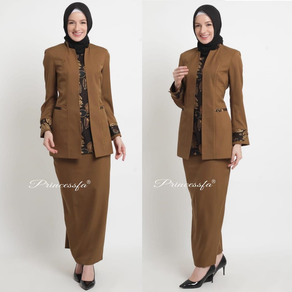 SERAGAM PEMDA KOMBINASI BATIK PRINCESSFA / SEARAGAM PNS/ BLAZER