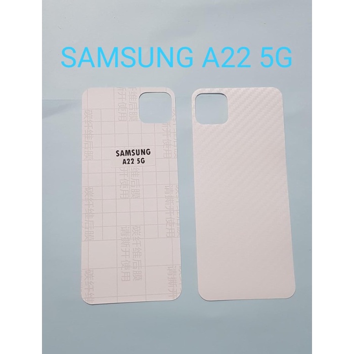 SKIN CARBON SAMSUNG A22 5G ~ ANTI GORES BACK SAMSUNG A22 5G ~ HP