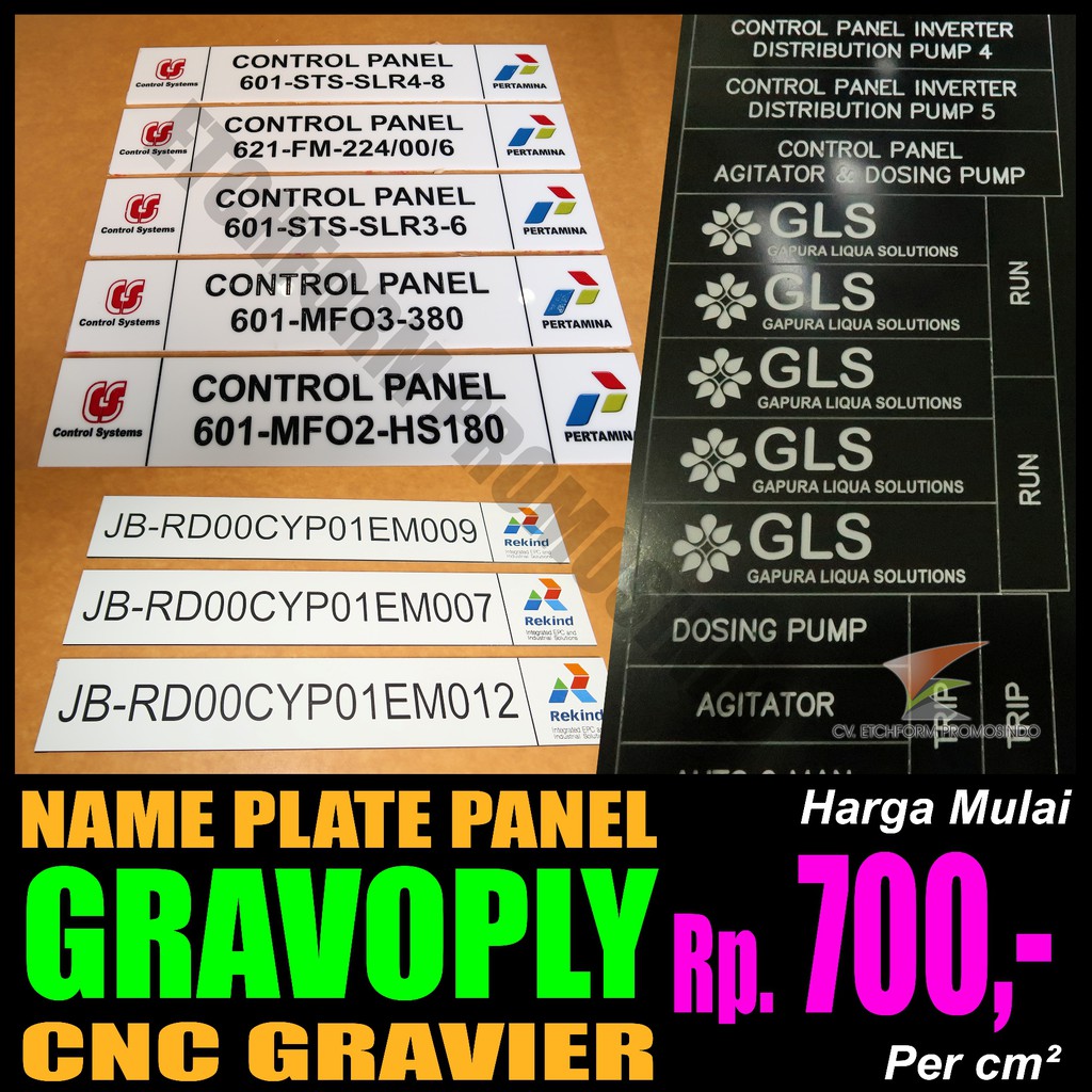 

GRAVOPLY Name Plate Panel - Pilot Panel