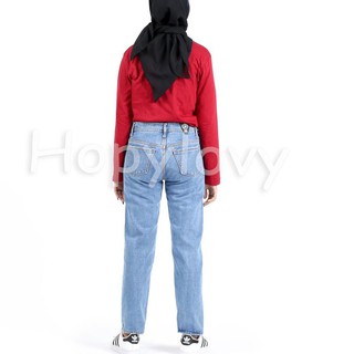 Menarik HOPYLOVY Celana  BF Boyfriend  Jeans Wanita 