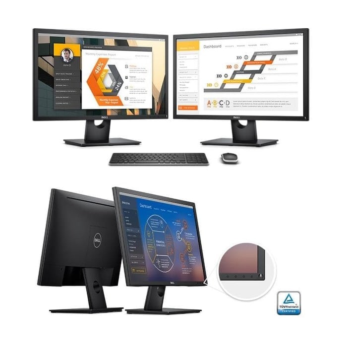 DELL Monitor 24inch E2417H - Hitam
