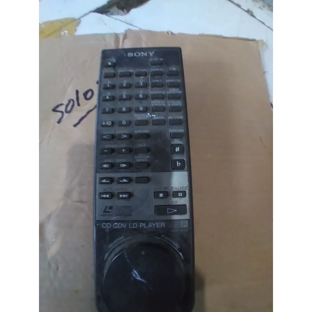 REMOT Sony RMT-K3E CD CDV LD Player Laser Disc Remote Control KUNO JADUL ANTIK VINTAGE PAJANGAN